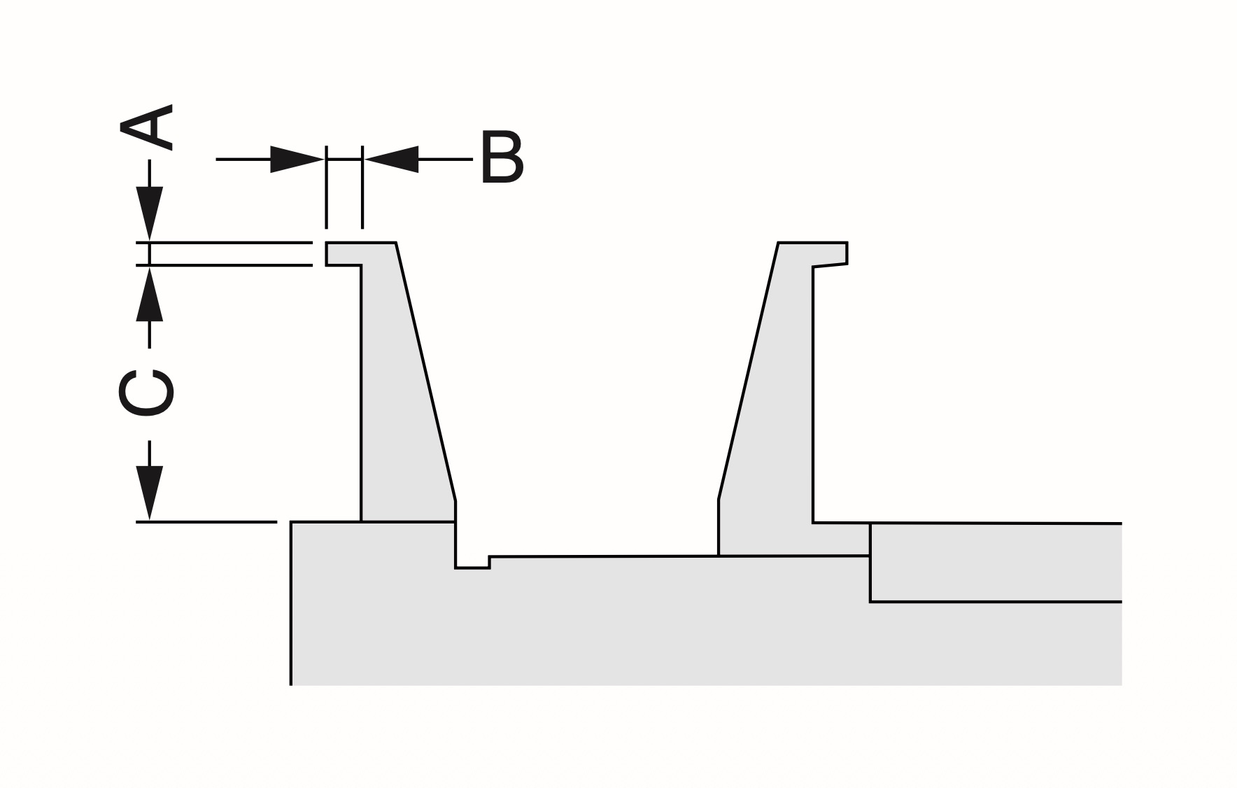 TESA analogt invändigt skjutmått