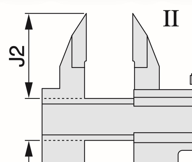 Kraftigt skjutmått 0-1500 mm