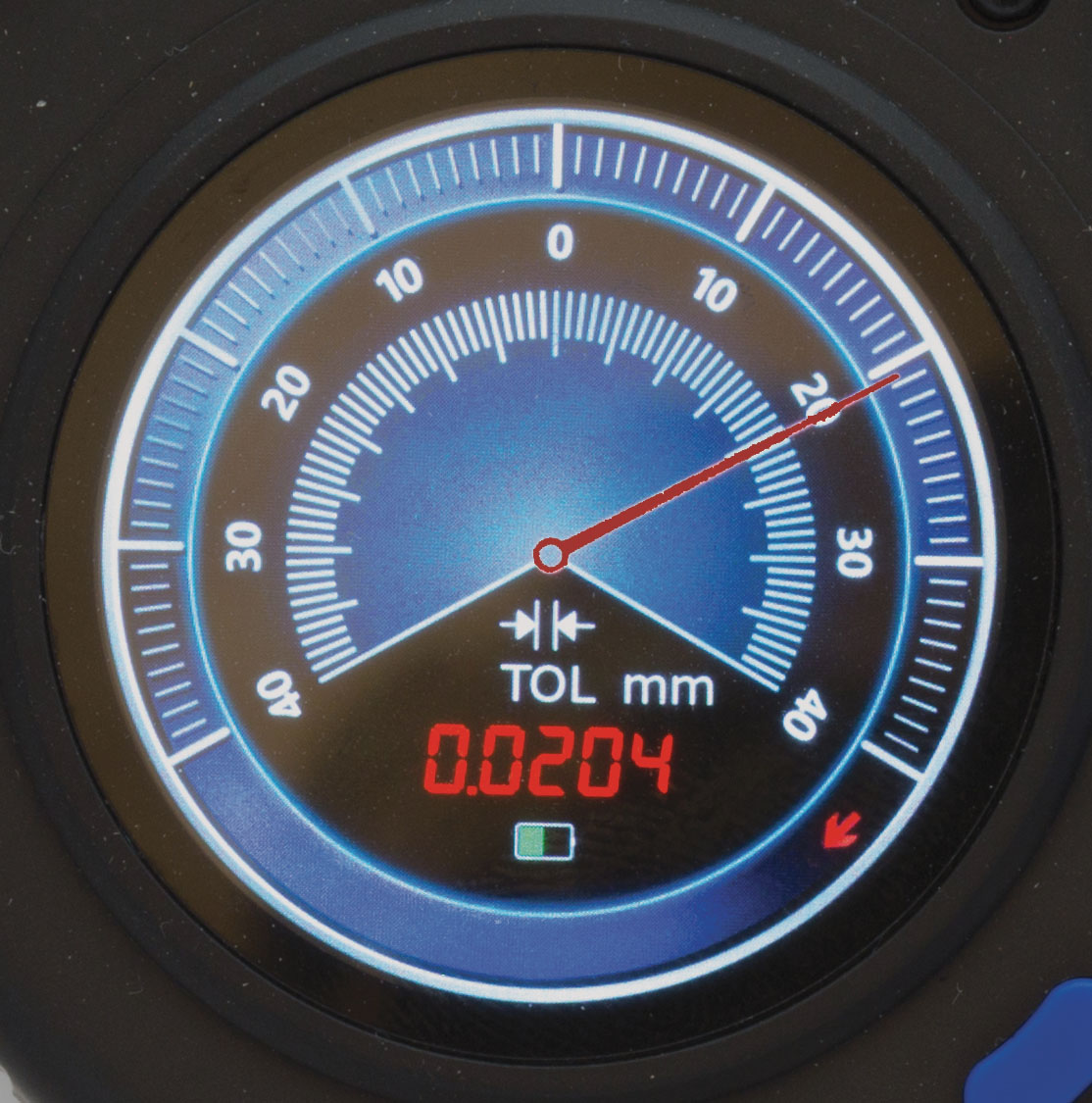Toleransmikrometer med digital precisions-mätklocka IP54 och Bluetooth