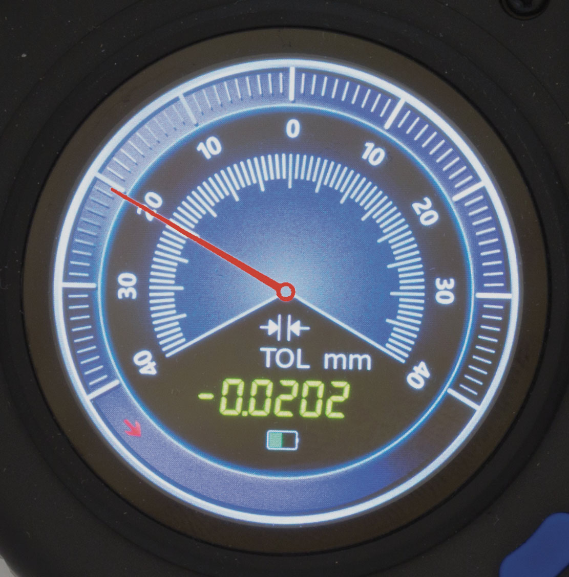 Toleransmikrometer med digital precisions-mätklocka IP54 och Bluetooth