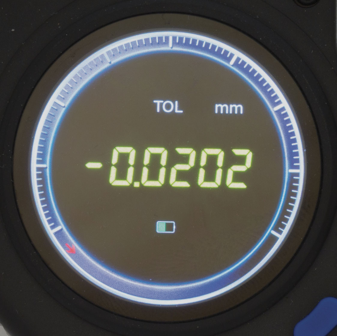 Toleransmikrometer med digital precisions-mätklocka IP54 och Bluetooth